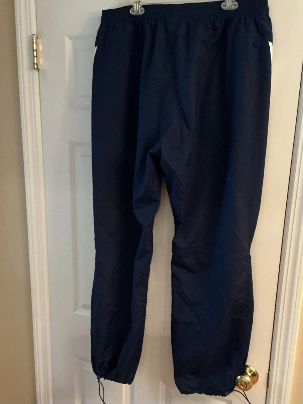 adidas Navy Joggers with White Side Stripes